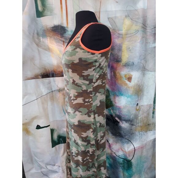 Bobbie Brook Camouflage Maxi Dress small - Picture 3 of 5